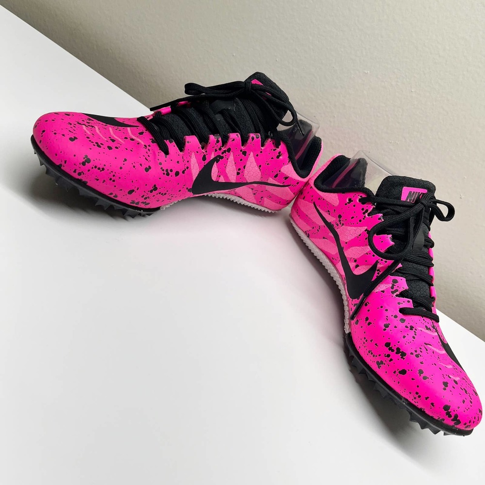 NEW Nike Zoom Rival S 9 Pink Blast Track Spikes Unisex Shoes - Picture 4 of 6